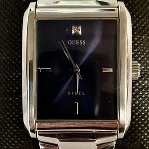 Guess Stainless Steel Diamond Mens Watch Model #G95310G